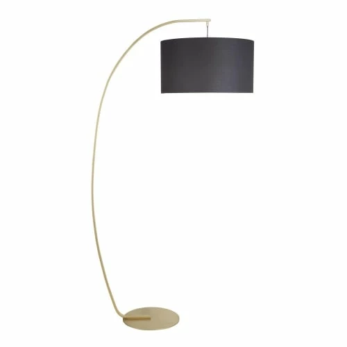 Maisons Du Monde Lampadaires Lampadaire En Métal Doré Et Abat-jour En Coton Noir H181 3 Maisons Du Monde Lampadaires Lampadaire En Métal Doré Et Abat-jour En Coton Noir H181