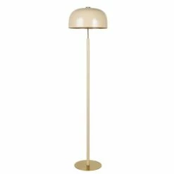 Maisons Du Monde Lampadaires Lampadaire En Métal Doré Et Laqué Crème H155