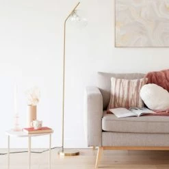 Maisons Du Monde Lampadaires Lampadaire En Métal Doré H163 -Luminaires Soldes 2022 lampadaire en metal dore h163 1000 15 35 228733 3