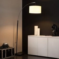 Maisons Du Monde Lampadaires Lampadaire En Métal Et Coton Blanc H 202 Cm -Luminaires Soldes 2022 lampadaire en metal et coton blanc h 202 cm 1000 2 9 138671 5