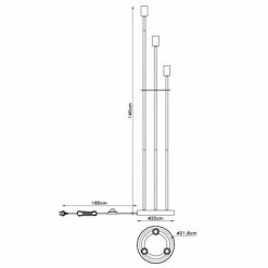 Globo Lampadaires Lampadaire En Métal Noir -Luminaires Soldes 2022 lampadaire en metal noir 30