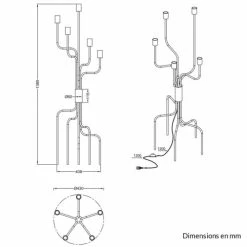 Trio Lampadaires Lampadaire En Métal Noir -Luminaires Soldes 2022 lampadaire en metal noir 42