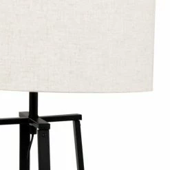 Maisons Du Monde Lampadaires Lampadaire En Métal Noir Et Abat-jour En Lin Recyclé H144 -Luminaires Soldes 2022 lampadaire en metal noir et abat jour en lin recycle h144 1000 2 11 228873 3