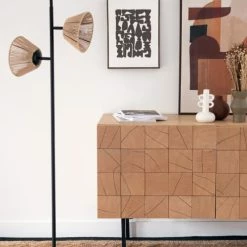 Maisons Du Monde Lampadaires Lampadaire En Métal Noir Et Corde Beige H149 -Luminaires Soldes 2022 lampadaire en metal noir et corde beige h149 1000 6 33 227993 2