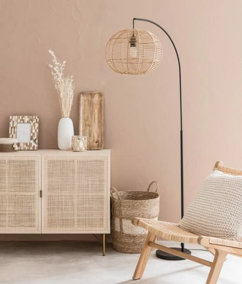 Maisons Du Monde Lampadaires Lampadaire En Métal Noir Et Coton Beige H166 5 Maisons Du Monde Lampadaires Lampadaire En Métal Noir Et Coton Beige H166 – Image 3