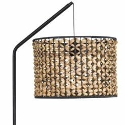 Maisons Du Monde Lampadaires Lampadaire En Métal Noir Et Fibre Végétale H162 -Luminaires Soldes 2022 lampadaire en metal noir et fibre vegetale h162 1000 5 23 180341 2