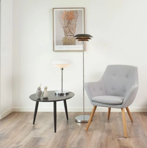 Dyberg Larsen Lampadaires Lampadaire En Métal Noir Mat, H 133 Cm D 31 Cm 4 Dyberg Larsen Lampadaires Lampadaire En Métal Noir Mat, H 133 Cm D 31 Cm – Image 2