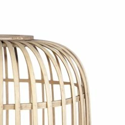 QAZQA Lampadaires Lampadaire En Rotin Beige -Luminaires Soldes 2022 lampadaire en rotin beige 3