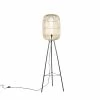 QAZQA Lampadaires Lampadaire En Rotin Beige -Luminaires Soldes 2022 lampadaire en rotin beige 6