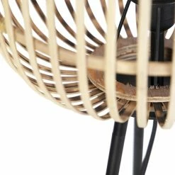 QAZQA Lampadaires Lampadaire En Rotin Beige -Luminaires Soldes 2022 lampadaire en rotin beige 8
