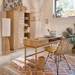 Maisons Du Monde Lampadaires Lampadaire En Tiges De Rotin Et Abat-jour En Lin Blanc H140 -Luminaires Soldes 2022 lampadaire en tiges de rotin et abat jour en lin blanc h140 1000 14 40 224023 2