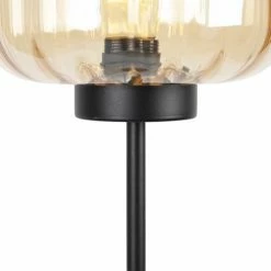 QAZQA Lampadaires Lampadaire En Verre Beige -Luminaires Soldes 2022 lampadaire en verre beige 3