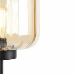 QAZQA Lampadaires Lampadaire En Verre Beige -Luminaires Soldes 2022 lampadaire en verre beige 5