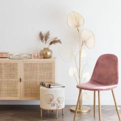 Maisons Du Monde Lampadaires Lampadaire Ginkgo En Métal Doré Et Bambou H145 -Luminaires Soldes 2022 lampadaire ginkgo en metal dore et bambou h145 1000 5 16 204770 5