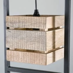 Maisons Du Monde Lampadaires Lampadaire Indus En Métal Noir Et Manguier H153 -Luminaires Soldes 2022 lampadaire indus en metal noir et manguier h153 1000 14 9 177375 3