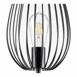 Lampea Lampadaires Lampadaire Industriel En Métal Noir 160 Cm -Luminaires Soldes 2022 lampadaire industriel en metal noir 160 cm 3