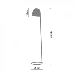 Tosel Lampadaires Lampadaire Liseuse Métal Blanc -Luminaires Soldes 2022 lampadaire liseuse metal blanc 2