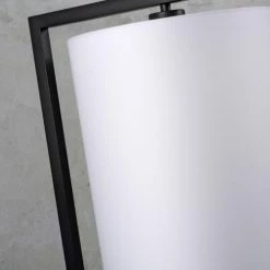 It's About Romi Lampadaires Lampadaire Noir Avec Abat-jour Blanc H160cm -Luminaires Soldes 2022 lampadaire noir avec abat jour blanc h160cm 3