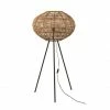 Meubles & Design Lampadaires Lampadaire Tendance En Rotin Et Métal -Luminaires Soldes 2022 lampadaire tendance en rotin et metal