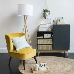 Maisons Du Monde Lampadaires Lampadaire Trépied En Bambou Abat-jour Blanc H154 -Luminaires Soldes 2022 lampadaire trepied en bambou abat jour blanc h154 1000 0 39 201144 4