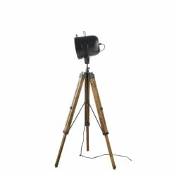 Maisons Du Monde Lampadaires Lampadaire Trépied En Manguier Et Métal Noir H130