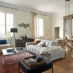 Maisons Du Monde Lampadaires Lampadaire Trépied En Métal Doré Et Noir, Abat-jour En Velours Noir H152 -Luminaires Soldes 2022 lampadaire trepied en metal dore et noir abat jour en velours noir h152 1000 3 23 226630 2