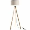 Homcom Lampadaires Lampadaire Trépied Style Scandinave H152 Cm Bois De Pin Lin Beige -Luminaires Soldes 2022 lampadaire trepied style scandinave h152 cm bois de pin lin beige