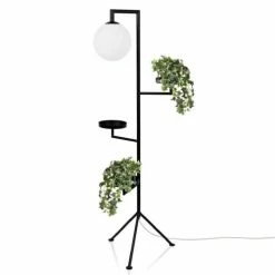 Globen Lighting Lampadaires Lampadaire Tripode Avec Tablettes H153cm