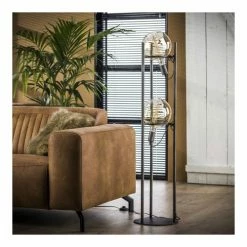 Lampea Lampadaires Lampadaire Vintage En Métal Argent 130 Cm -Luminaires Soldes 2022 lampadaire vintage en metal argent 130 cm 2