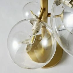 Maisons Du Monde Lampes à Poser Lampe 6 Globes En Verre Et Métal Doré -Luminaires Soldes 2022 lampe 6 globes en verre et metal dore 1000 0 25 190757 6