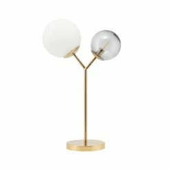 House Doctor Lampes à Poser Lampe à Poser 2 Lumières Métal/verre Noir H56cm -Luminaires Soldes 2022 lampe a poser 2 lumieres metal verre or h56cm