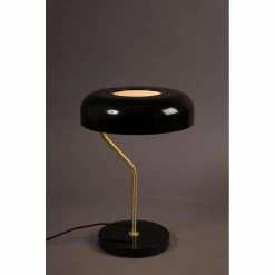 Dutchbone Lampes à Poser Lampe à Poser Design Métal Finitions Dorées Noir -Luminaires Soldes 2022 lampe a poser design metal finitions dorees noir 2
