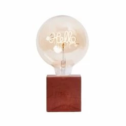 Junny Lampes à Poser Lampe à Poser En Béton Anthracite Avec Son Ampoule à Message -Luminaires Soldes 2022 lampe a poser en beton brique avec son ampoule a message 3