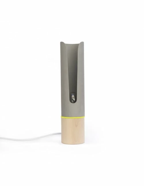 Gone's Lampes à Poser Lampe à Poser En Bois Et Béton, Anneau Feutrine Jaune 3 Gone's Lampes à Poser Lampe à Poser En Bois Et Béton, Anneau Feutrine Jaune