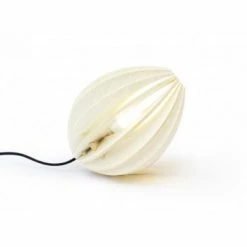 Gone's Lampes à Poser Lampe à Poser En Bois Frêne Teinté Blanc Avec Fil Noir -Luminaires Soldes 2022 lampe a poser en bois frene teinte blanc avec fil noir 3