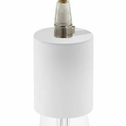 Coc'art Lampes à Poser Lampe à Poser En Bois Recyclé Blanc -Luminaires Soldes 2022 lampe a poser en bois recycle blanc 4