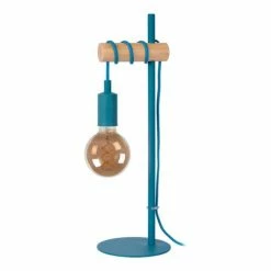 J&Kids Lampes à Poser Lampe à Poser En Métal Bleu Ø 15 Cm -Luminaires Soldes 2022 lampe a poser en metal bleu oe 15 cm 2