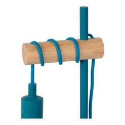 J&Kids Lampes à Poser Lampe à Poser En Métal Bleu Ø 15 Cm -Luminaires Soldes 2022 lampe a poser en metal bleu oe 15 cm 3