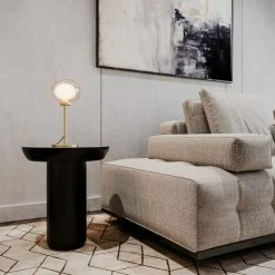 Nouvelles versions -Luminaires Soldes 2022 lampe a poser en metal dore 3