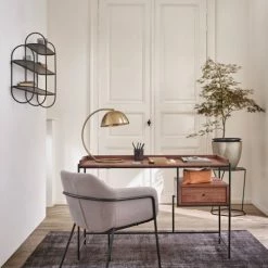 Maisons Du Monde Lampes à Poser Lampe à Poser En Métal Doré Brossé H46 -Luminaires Soldes 2022 lampe a poser en metal dore brosse h46 1000 4 3 210702 6