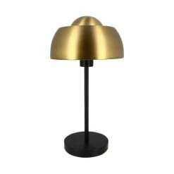 Pirouette Paris Lampes à Poser Lampe à Poser En Métal Noir Et Doré H45