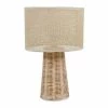 Jardideco Lampes à Poser Lampe à Poser En Rotin -Luminaires Soldes 2022 lampe a poser en rotin