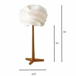 Now’s Home Lampes à Poser Lampe à Poser En Zipper Ivoire Pied En Teck H94 -Luminaires Soldes 2022 lampe a poser en zipper ivoire pied en teck h94 4