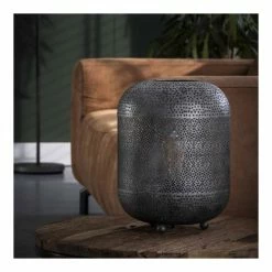 Lampea Lampes à Poser Lampe à Poser Industrielle En Métal Argenté 33 Cm -Luminaires Soldes 2022 lampe a poser industrielle en metal argente 33 cm 2