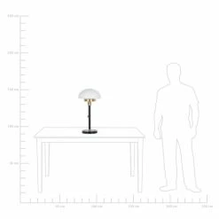 Beliani Lampes à Poser Lampe à Poser Noir Et Blanc -Luminaires Soldes 2022 lampe a poser noir et blanc 5