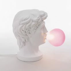 Seletti Lampes à Poser Lampe à Poser Statue Bulle De Chewing-gum Verre Soufflé -Luminaires Soldes 2022 lampe a poser statue bulle de chewing gum verre souffle 4