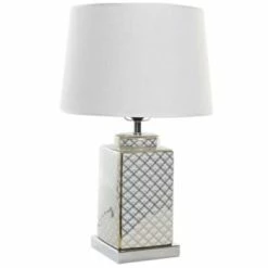 Wadiga Lampes à Poser Lampe à Poser Style Oriental En Porcelaine Bleue Et Blanche - 35x35x57 -Luminaires Soldes 2022 lampe a poser style oriental en porcelaine blanche et doree 35x35x57