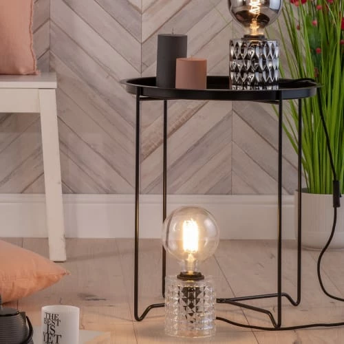 Nordlux Lampes à Poser Lampe à Poser Verre Transparent H12,8cm 6 Nordlux Lampes à Poser Lampe à Poser Verre Transparent H12,8cm – Image 4