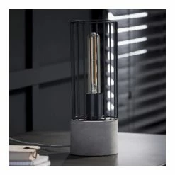 Lampea Lampes à Poser Lampe à Poser Vintage En Métal Béton 34 Cm -Luminaires Soldes 2022 lampe a poser vintage en metal beton 34 cm 2