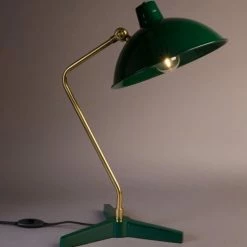 Dutchbone Lampes à Poser Lampe à Poser Vintage En Métal Vert -Luminaires Soldes 2022 lampe a poser vintage en metal vert 3